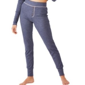 NWT Waffle long Johns pajama pants . Medium blue